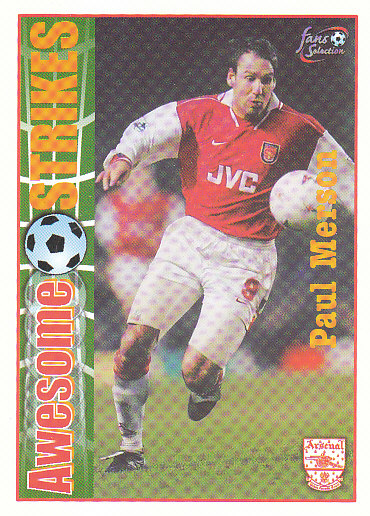 Paul Merson Arsenal 1997/98 Futera Fans' Selection #57